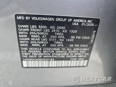 2025 Volkswagen Atlas 2.0T SE w/Technology - zdjęcie 15 z 21 - miniatura