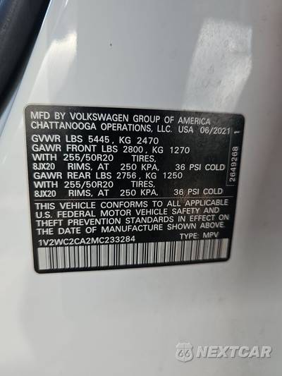 2021 Volkswagen Atlas Cross Sport 2.0T SE w/Technology - zdjęcie 14 z 27 - miniatura