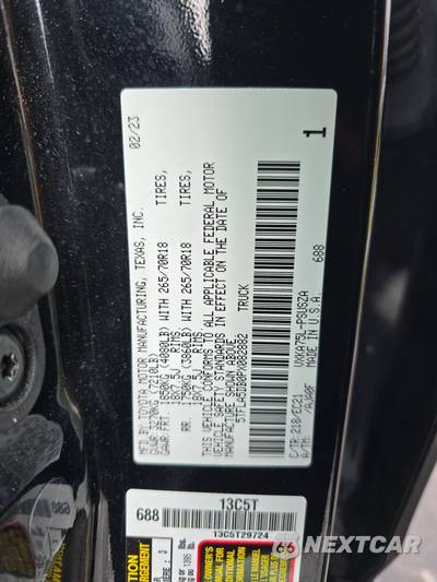 2023 Toyota Tundra SR5 Crew Cab Short Bed - zdjęcie 14 z 23 - miniatura
