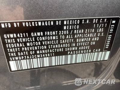 2012 Volkswagen Jetta SE Sedan w/Convenience & Sunroof - zdjęcie 21 z 44 - miniatura