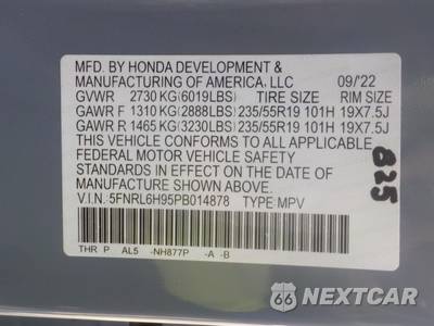2023 Honda Odyssey Elite 118.1" WB - zdjęcie 7 z 8 - miniatura