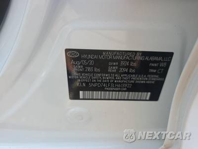 2020 Hyundai Elantra SE Sedan - zdjęcie 17 z 23 - miniatura