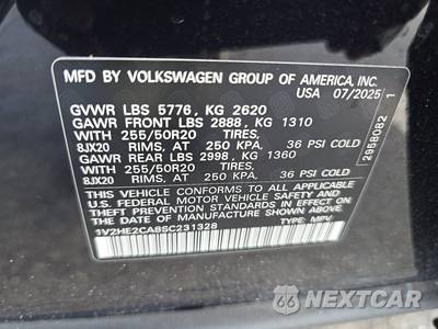 2025 Volkswagen Atlas Cross Sport 2.0T SE w/Technology - zdjęcie 14 z 22 - miniatura