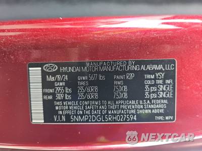 2024 Hyundai Santa Fe SEL - zdjęcie 15 z 25 - miniatura