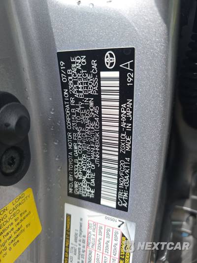 2019 Toyota C-HR LE - zdjęcie 14 z 23 - miniatura
