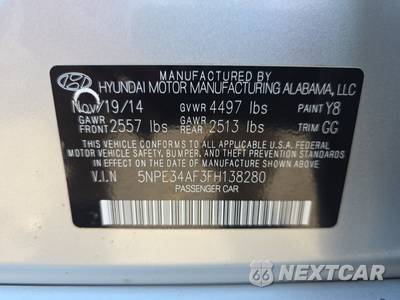 2015 Hyundai Sonata Limited - zdjęcie 14 z 25 - miniatura