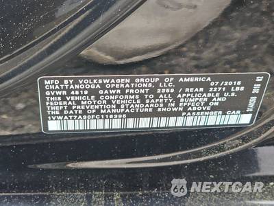 2015 Volkswagen Passat 1.8T Limited Edition - zdjęcie 14 z 25 - miniatura