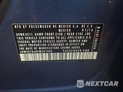 2015 Volkswagen Jetta S - zdjęcie 11 z 16 - miniatura