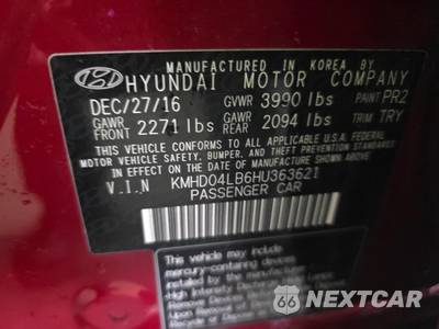 2017 Hyundai Elantra Sport Sedan - zdjęcie 11 z 17 - miniatura
