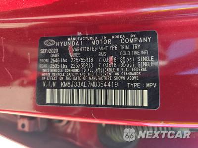 2021 Hyundai Tucson SEL - zdjęcie 14 z 17 - miniatura