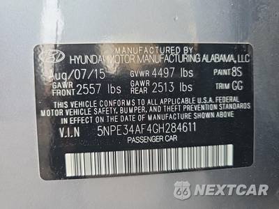2016 Hyundai Sonata Sport - zdjęcie 17 z 25 - miniatura