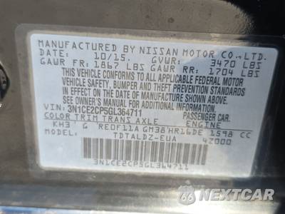 2016 Nissan Versa Note SV - zdjęcie 21 z 39 - miniatura