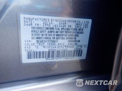 2015 Nissan Sentra S - zdjęcie 6 z 23 - miniatura