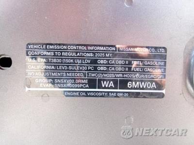 2025 Nissan Sentra SV - zdjęcie 8 z 18 - miniatura