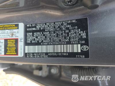 2015 Toyota Camry LE - zdjęcie 14 z 22 - miniatura