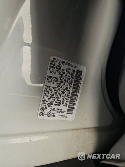 2012 Nissan Murano SL - zdjęcie 14 z 31 - miniatura