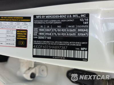 2017 Mercedes-Benz GLS 450 4MATIC - zdjęcie 15 z 20 - miniatura