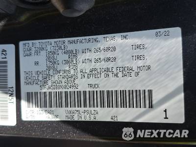 2022 Toyota Tundra Limited Crew Cab Short Bed - zdjęcie 14 z 20 - miniatura