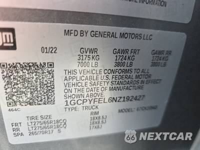 2022 Chevrolet Silverado 1500 LTD LT Trail Boss Crew Cab Short Bed 2LT - zdjęcie 14 z 19 - miniatura