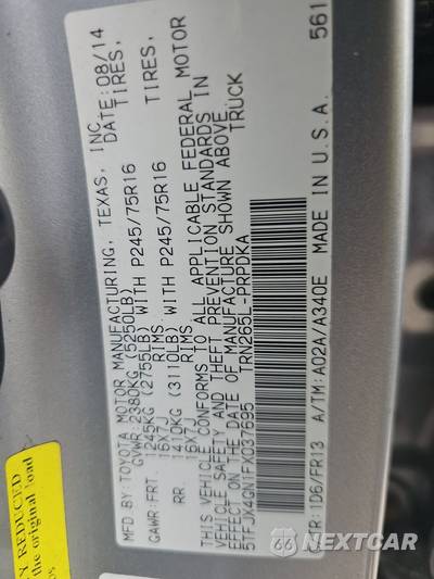 2015 Toyota Tacoma PreRunner Crew Cab Medium Bed - zdjęcie 14 z 17 - miniatura