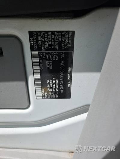 2018 Mercedes-Benz Sprinter 2500 Cargo Van High Roof 170.3" WB - zdjęcie 13 z 13 - miniatura