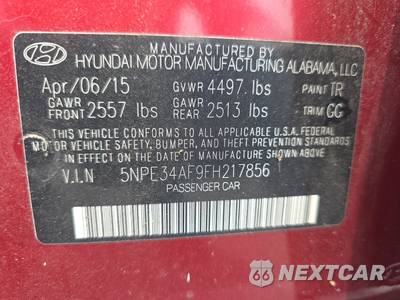 2015 Hyundai Sonata Sport - zdjęcie 14 z 28 - miniatura