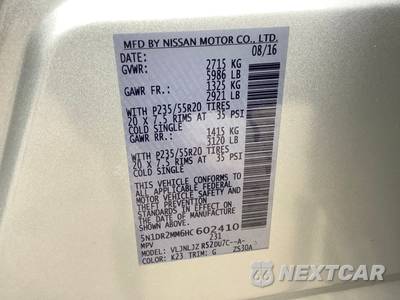2017 Nissan Pathfinder Platinum - zdjęcie 35 z 75 - miniatura