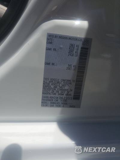 2025 Nissan Altima SV - zdjęcie 14 z 18 - miniatura