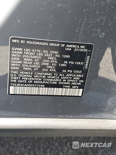 2025 Volkswagen Atlas 2.0T SE w/Technology - zdjęcie 15 z 23 - miniatura