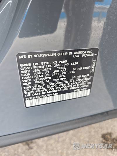 2025 Volkswagen Atlas 2.0T SE w/Technology - zdjęcie 15 z 26 - miniatura