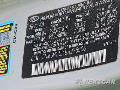 2009 Hyundai Santa Fe Limited - zdjęcie 14 z 36 - miniatura