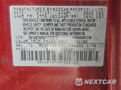 2017 Nissan Sentra SV - zdjęcie 14 z 26 - miniatura