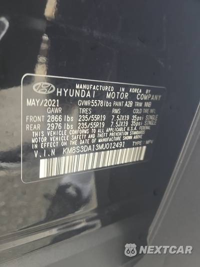 2021 Hyundai Santa Fe Hybrid SEL Premium - zdjęcie 14 z 26 - miniatura