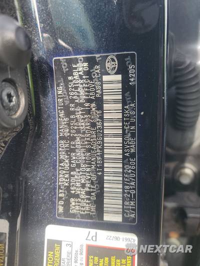 2016 Toyota Camry SE - zdjęcie 14 z 50 - miniatura