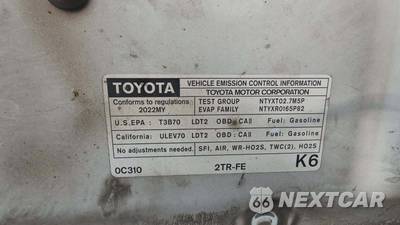 2022 Toyota Tacoma SR Extended Cab Long Bed w/Rear Doors - zdjęcie 20 z 46 - miniatura