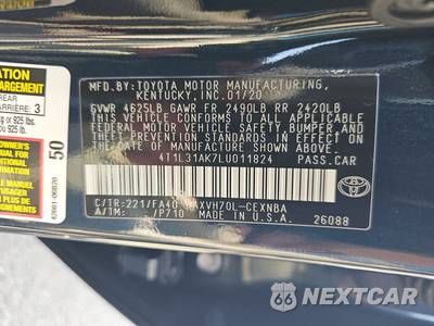 2020 Toyota Camry Hybrid LE - zdjęcie 14 z 21 - miniatura