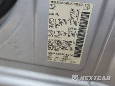 2019 Nissan NV3500 HD Cargo SL High Roof 146.1" WB - zdjęcie 14 z 36 - miniatura