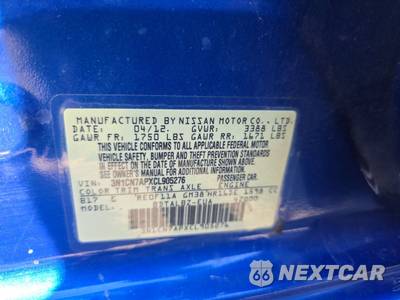 2012 Nissan Versa 1.6 SV Sedan - zdjęcie 14 z 32 - miniatura