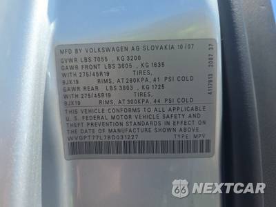 2008 Volkswagen Touareg 2 V10 - zdjęcie 14 z 61 - miniatura