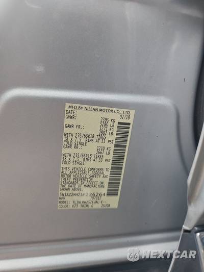 2018 Nissan Murano SL - zdjęcie 14 z 26 - miniatura