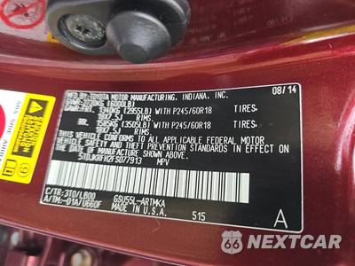 2015 Toyota Highlander XLE - zdjęcie 14 z 18 - miniatura