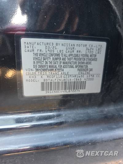 2021 Nissan Versa SV - zdjęcie 14 z 37 - miniatura