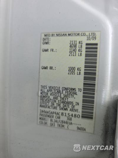 2010 Nissan Maxima 3.5 SV - zdjęcie 21 z 24 - miniatura