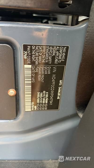 2019 Mercedes-Benz Sprinter 2500 Crew Van High Roof 144.0" WB - zdjęcie 6 z 10 - miniatura