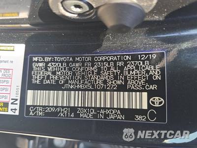 2020 Toyota C-HR LE - zdjęcie 14 z 22 - miniatura