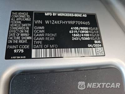 2024 Mercedes-Benz Sprinter 2500 Passenger Van 144.0" WB - zdjęcie 15 z 31 - miniatura