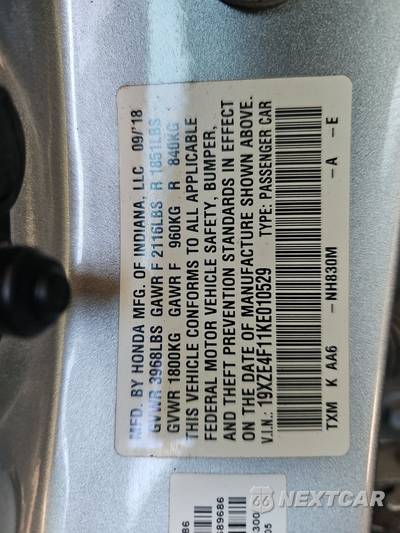 2019 Honda Insight LX - zdjęcie 14 z 45 - miniatura