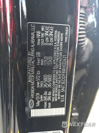 2024 Hyundai Santa Cruz Limited Crew Cab Short Bed - zdjęcie 14 z 24 - miniatura