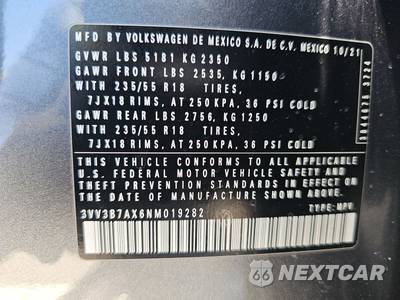 2022 Volkswagen Tiguan SE - zdjęcie 15 z 28 - miniatura