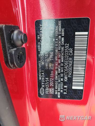 2014 Hyundai Veloster w/Black Interior - zdjęcie 14 z 21 - miniatura